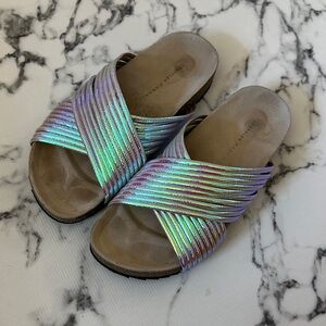 RARE Loeffler Randall Iridescent Sandals